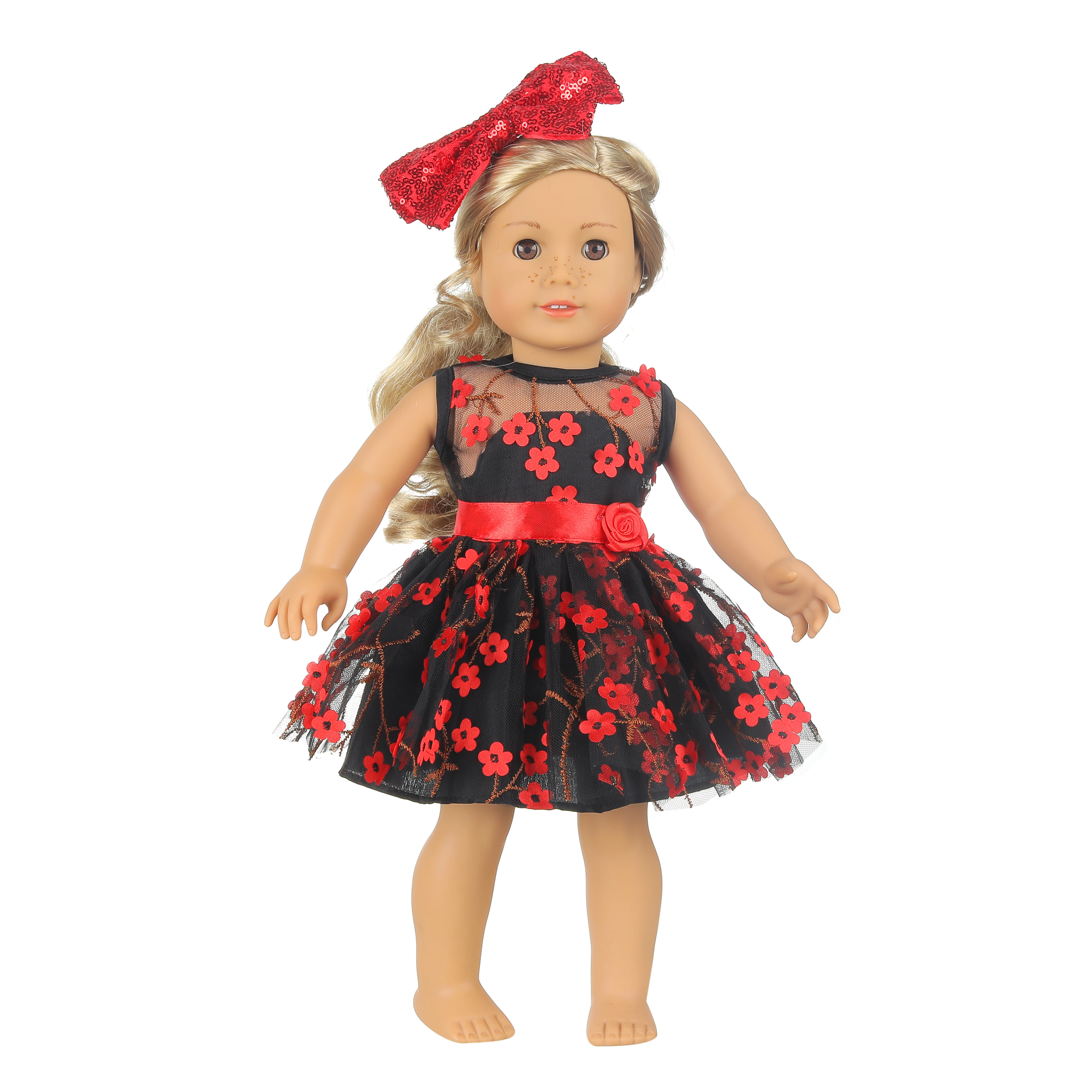 15 Colors Princess Doll Dress Doll Clothes For 43cm Baby New Born Doll Cute Skirt Dress For 18Inches American Dolls Gift 4