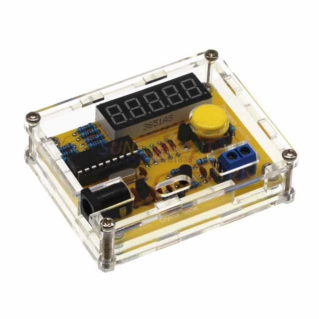 

A6-- DIY Kits Transparent Case 1Hz~50MHz Frequency Counter Tester Crystal Oscillator Tester With Case