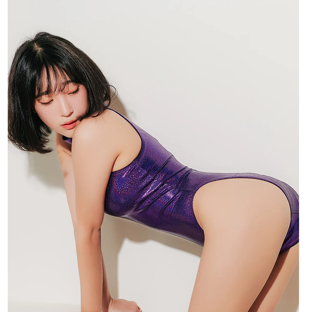 Drozenoセクシーな水着真珠光沢生地ワンピース水着コスプレナイトクラブタイツボディスーツハイネックブロンズナイロン服 Body Suits Aliexpress
