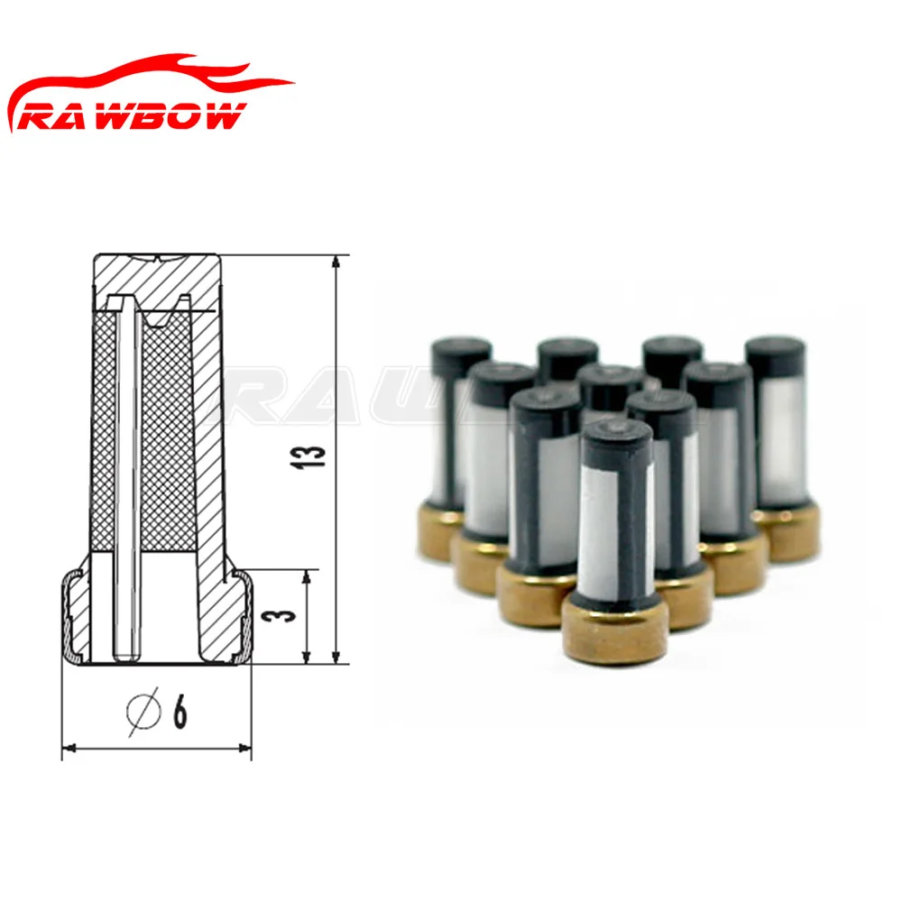 

50 PCS FJ10017 Fuel injector Micro Filter 13*3*6mm 11005 For Delphi Geo Isuzu