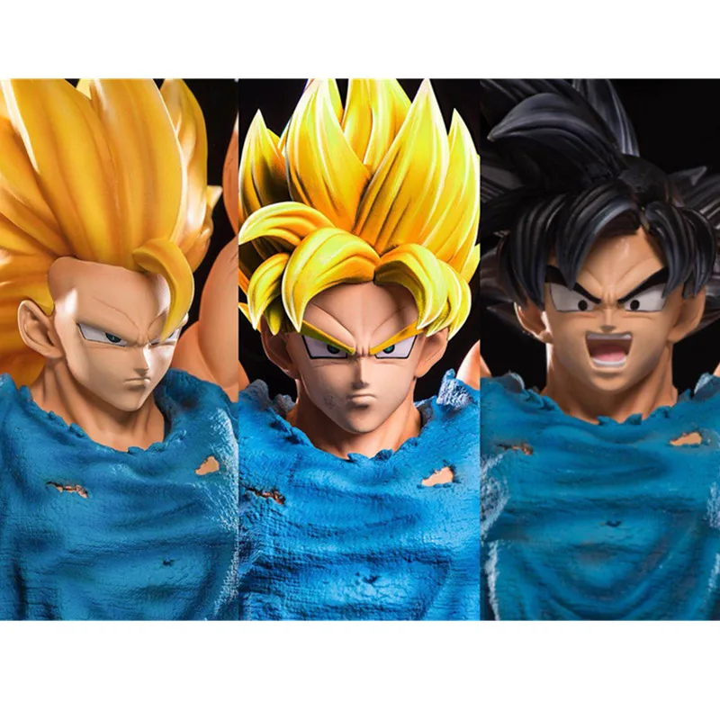 Dragon Ball Супер Saiyan Son Goku 1/6 Genkidama боевые сцены GK смола статуя фигурка модель игрушки домашний декор X3561