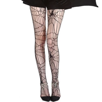

Women Spider Web Mesh Halloween Lingerie Tights Pantyhose Stockings Fishnet