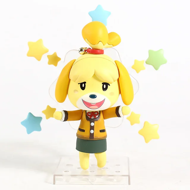 386 Animal Crossing Isabelle PVC Action Figures Q.ver 386 Anime Animal Figurine Toy Diorama Model toy 5