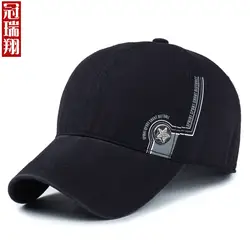 Guan rui xiang chun лето и осень Новый стиль шапки для уличных видов спорта пятизвездочная вышитая бейсболка мода для мужчин и женщин