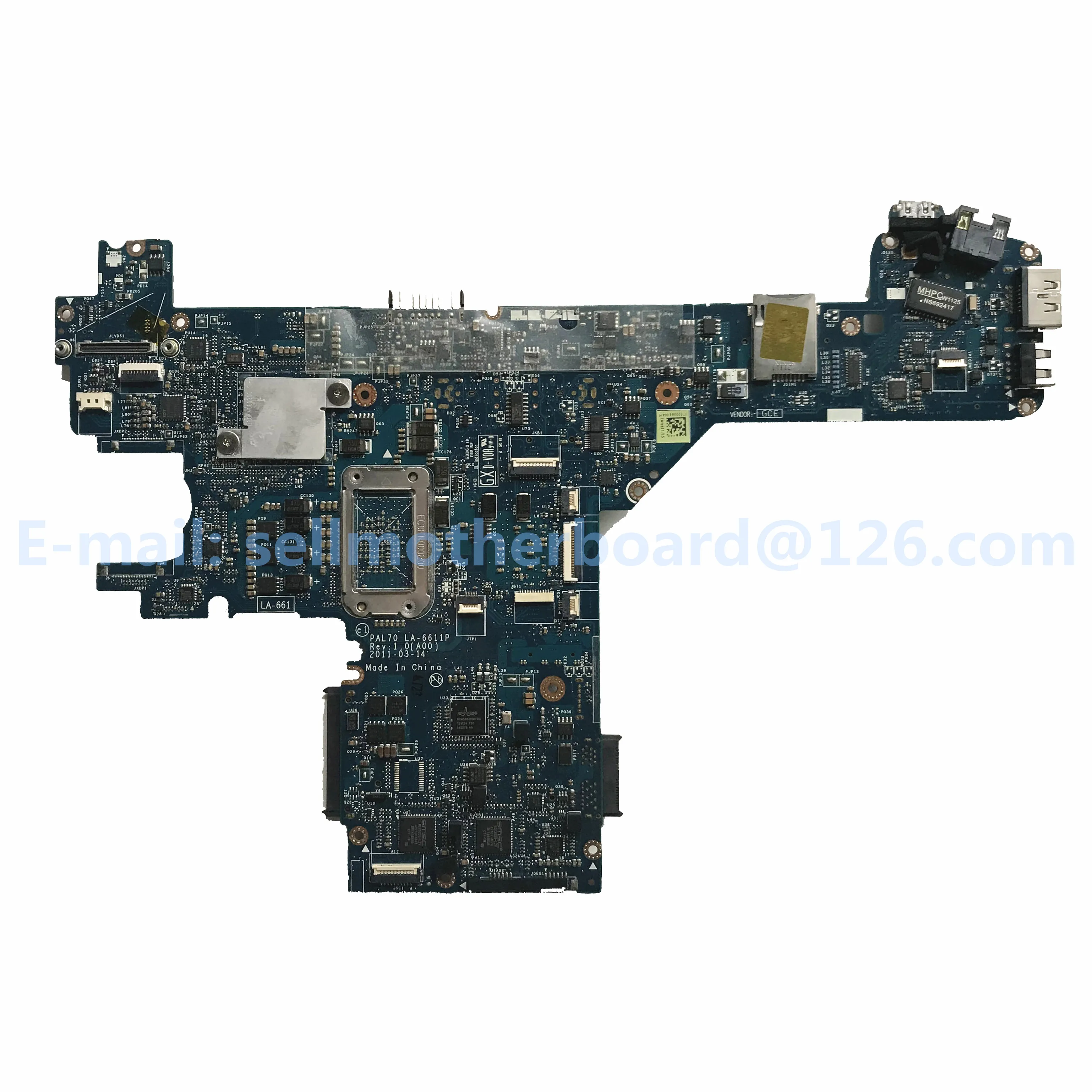 Для DELL E6320 материнская плата портативного компьютера с SR04A i5-2520M Процессор QM67 CN-01JRD1 01JRD1 1JRD1 PAL70 LA-6611P тестирование Быстрая