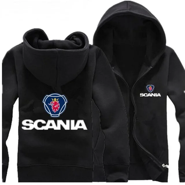 Осенне-зимние толстовки SCANIA спортивная одежда с принтом Мужская Флисовая