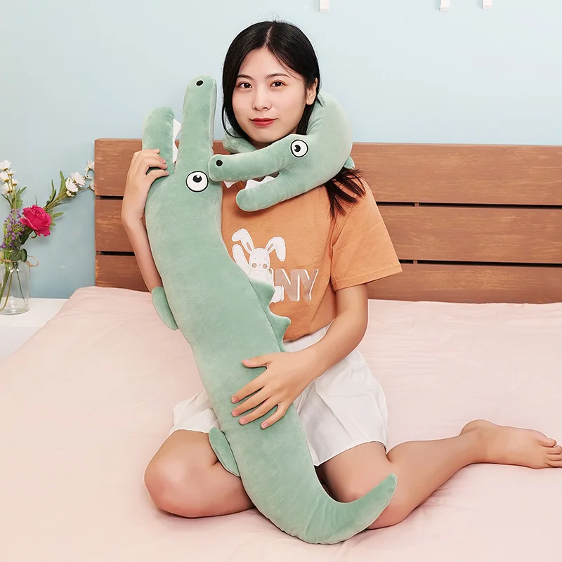 

Hot New Cartoon Long Crocodile Plush Pillow Cushion Crocodile Plush Toys Home Decoration Birthday Gifts Girls Gifts Baby Bedding