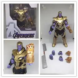 18 см 2019 чудный Фильм Мстители 4 эндигра SHF Thanos фигурка Бесконечность гаунтлет игрушки кукла для подарка