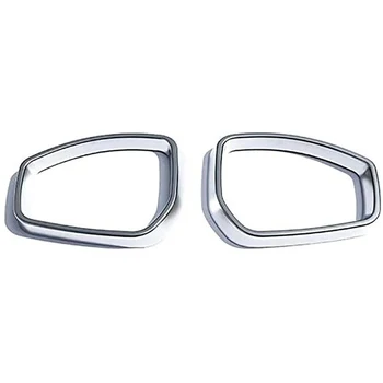 

Chrome Rearview Side Mirror Rain Shield Eyebrow Cover Trim Rear View Frame Car Accessories for Jaguar F-PACE 2016-2019