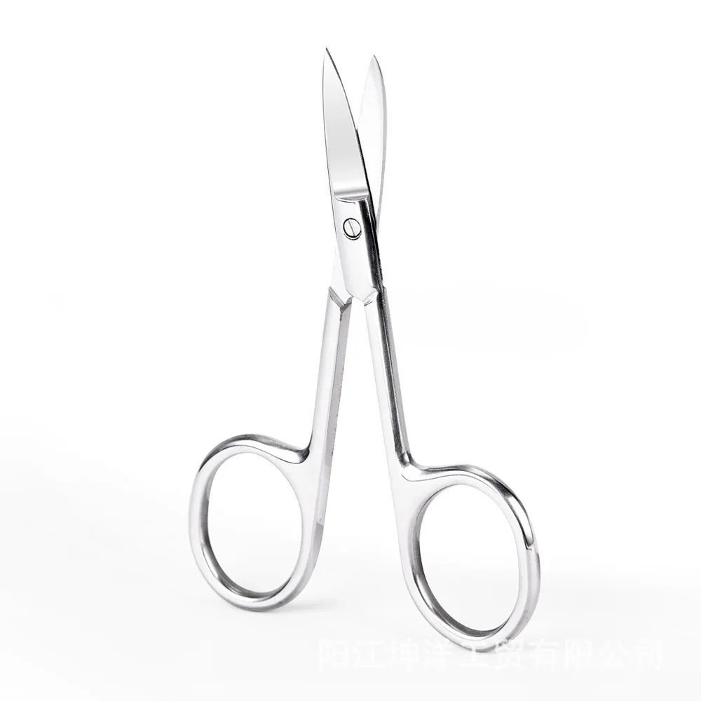 LIZY 3.5mm Thickness Eyelash Scissors Stainless Steel Small Scissors for Cuticula Scissors for Nails Manicure with A Curve 2