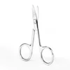 LIZY 3.5mm Thickness Eyelash Scissors Stainless Steel Small Scissors for Cuticula Scissors for Nails Manicure with A Curve 2