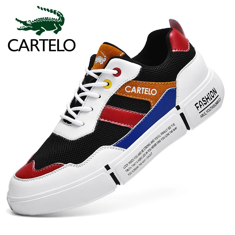 

CARTELO MEN'S SHOES Spring Trendy Shoes 2020 New Style Breathable Canvas Skate Shoes Men Mixed Colors Sports Footwear