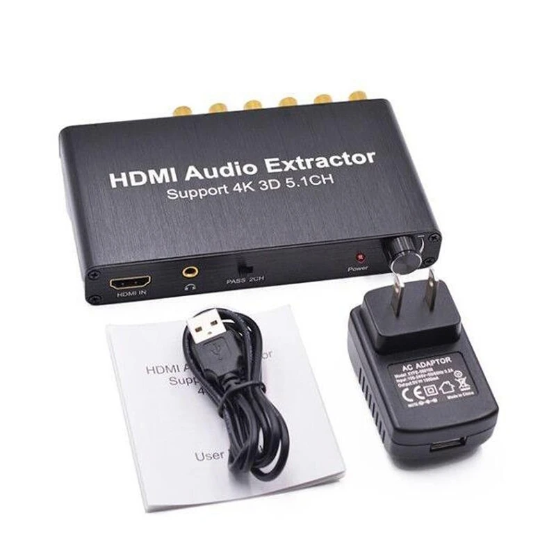 5.1CH HDMI o Extractor декодирование коаксиальный к RCA AC3/DST 5 1 усилитель аналоговый