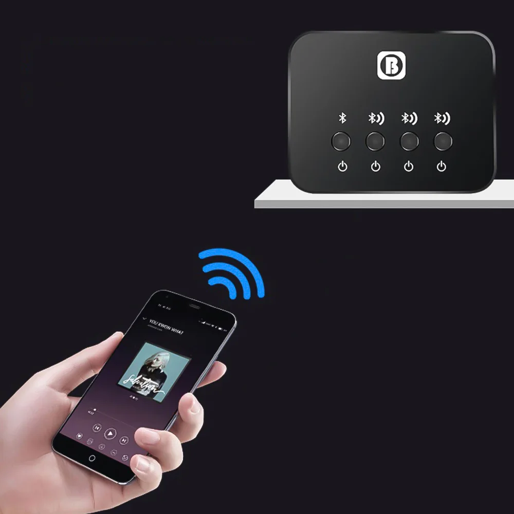 Беспроводной bluetooth стерео музыкальный ресивер аудио адаптер для совместного