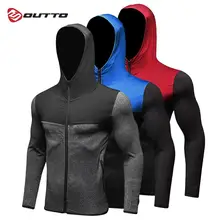 Мужская куртка для бега Outto, ветровка с капюшоном, дышащая,# B9003