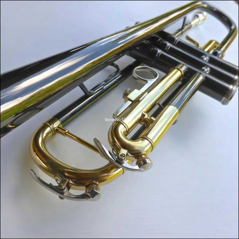 High Quality Bb Trumpet Dark Nickel Professional musical instruments With Case Accessories