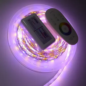 

Bright 12V 5050 SMD RGBWW LED Strip Lighting Non-Waterproof 5m 300LEDs Flexible RGBW Ribbon Tape Lamp Kit + 2.4G RGBW Controller