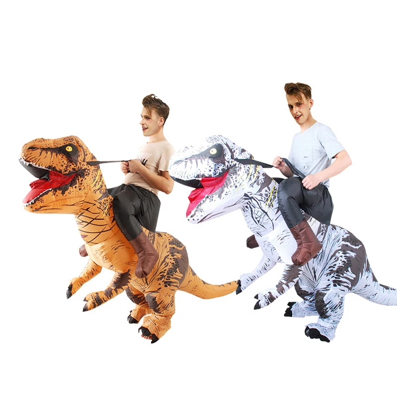 Новейший надувной динозавр T-костюм динозавра Парк Юрского периода Blowup динозавр Косплей Карнавальный костюм на Хэллоуин костюм игрушка