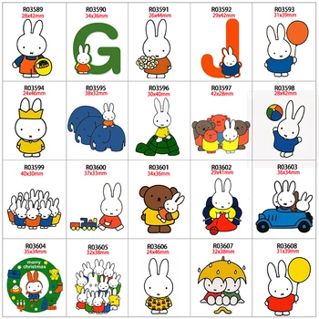 

New Arrive 30pcs/lot Custom Planar Rabbit Printed Resin DIY Decoration Crafts Accessories R0358 R0359 R0360