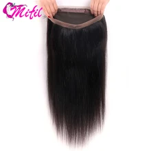 Mifil 360 закрытием кружева фронтальной индийские прямые волосы 360 Фронтальная застежка с волосами младенца волосы Remy пряди человеческих волос для наращивания волос