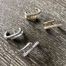 MENGJIQIAO дизайн металлические милые стразы серьги-гвоздики для женщин простые элегантные Необычные Вечерние ювелирные изделия Oorbellen подарок