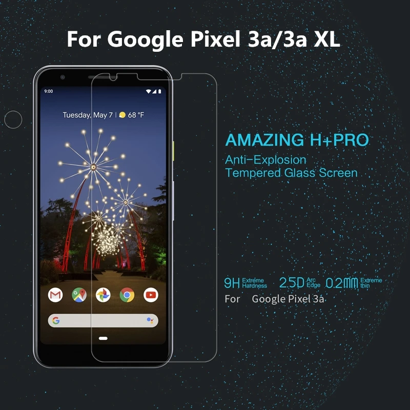 NILLKIN H + Pro для Google Pixel 3a XL закаленное стекло 2.5D Защита экрана 3aXL пленка камера палка