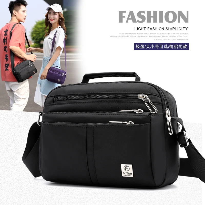 

Fashion Lovers Shoulder Bag Versatile Men And Women Shoulder Handbag Waterproof Nylon Bag Large Capacity Travel Tote