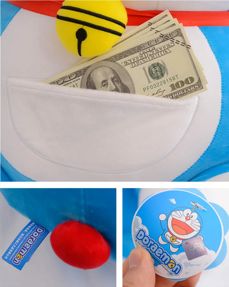 23 см/30 см/40 см милые плюшевые игрушки Doraemon Kawaii Doraemon Плюшевые Куклы Мягкие плюшевые игрушки для детей подарок на день рождения