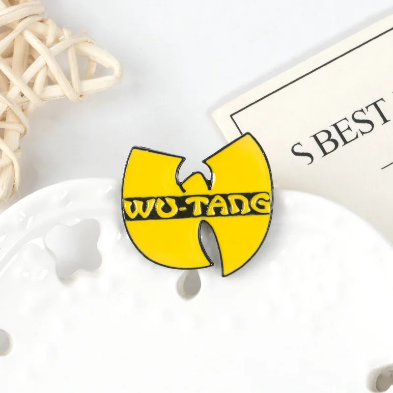 Мультфильм Wudang рок-группа брошь для Wopmen креативный WU-TANG значок эмаль булавки хиджаб булавки джинсовые куртки рюкзак Ювелирные изделия Подарки