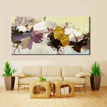 

Abstract Yellow Watercolor Flowers Canvas Painting Poster and Prints Quadro Cuadros Wall Art Pictures for Living Room Home Decor