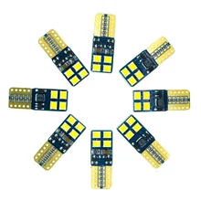 Светодиодная автомобильная лампа 10xvoiture 168 194 12В 30В 8smd 2835 8led t10 w2w w5w
