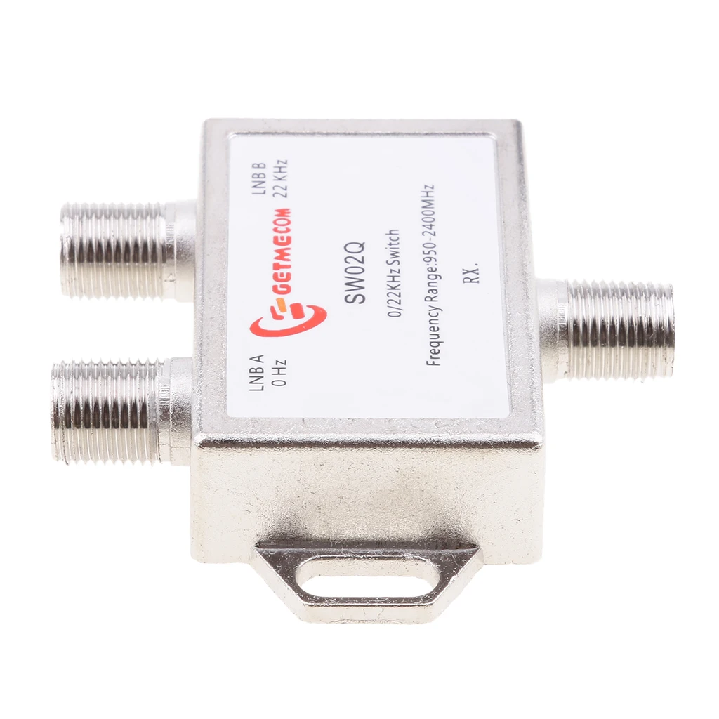 Waterproof 2x1 Switch Satellite DiSEqC Switch (DS-02C) Satellite Antenna Flat LNB for TV Receiver 0/22KHz satellite tv switch