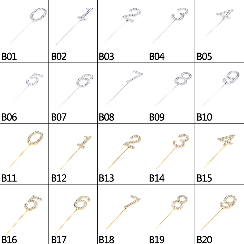 Шипованные алмазами номер торт Топпер горный хрусталь кристалл торт Decora свадьба с изображением пирожного на день рожденья топперы дети партии украшения для десертов