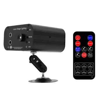 

2/3/5/7 Holes 48/120 Patterns LED Laser Projector Voice Control Stage Disco DJ Club Bar KTV Family Party Light Lamp