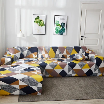 Чехлы для дивана для гостиной, растягивающийся чехол для дивана, комбинированный геометрический чехол для дивана, угловой l-образный чехол для дивана, мебельные чехлы - Цвет: 5