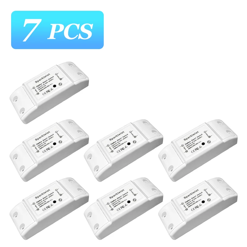 1-8PCS Tuya ZigBee Relay 10A Smart DIY Switch Smartlife APP Remote Control Smart Home Work with Alexa Google Home Hub Required 