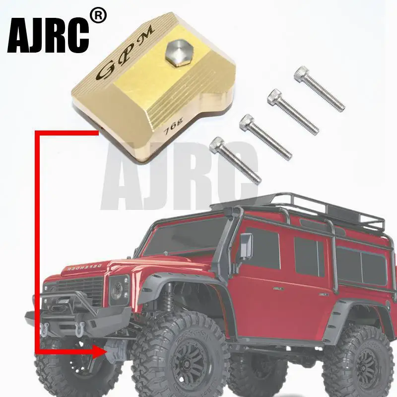 

1PCS Golden Metal Axle Housing Cover for 1/10 RC Crawler Car Trax TRX4 TRX-4 Defender Bronco g500 k5 TRX-6 G63