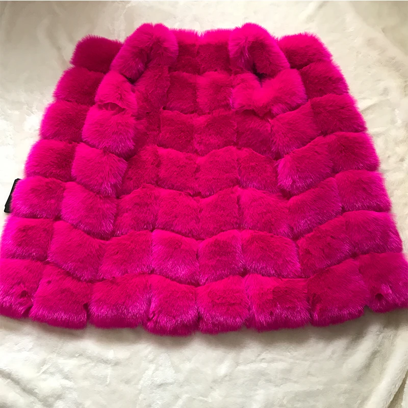 ralph lauren puffer jacket HJQJLJLS 80 Cm Faux Fur Vest 2021 Winter Women Thick Warm Faux Fox Fur Sleeveless Coat Female Fluffy Artificial Fur Coat Jacket warmest winter coats for women