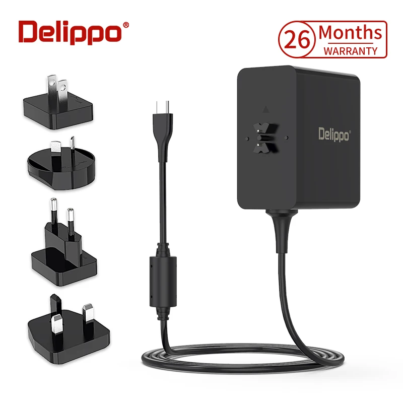  Delippo 45W USB Type C Charger Fast Type-C Wall Charger Mobile Phone PD Charger for Nintendo Switch