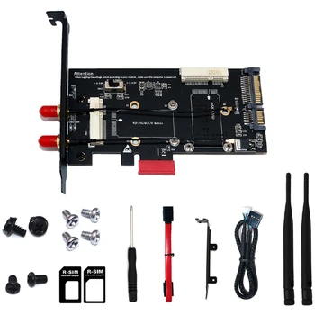 

Mini PCI-E/ MSATA SSD to PCI-E and SATA 2.5 Adapter with SIM Card Slot for WiFi/ 3G/4G/LTE/ Msata SSD