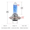 2pcs 6000k Super Bright White H7 Halogen Bulb 12V Car HeadLight Bulb h7 55w 100w Halogen Lamp Car HeadLight Replacement Bulb ► Photo 3/6