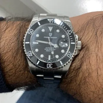 

PAGANI DESIGN Brand Luxury Men Watches Automatic Black Watch Men Stainless Steel Waterproof Business Sport Mechanical Wristwatch