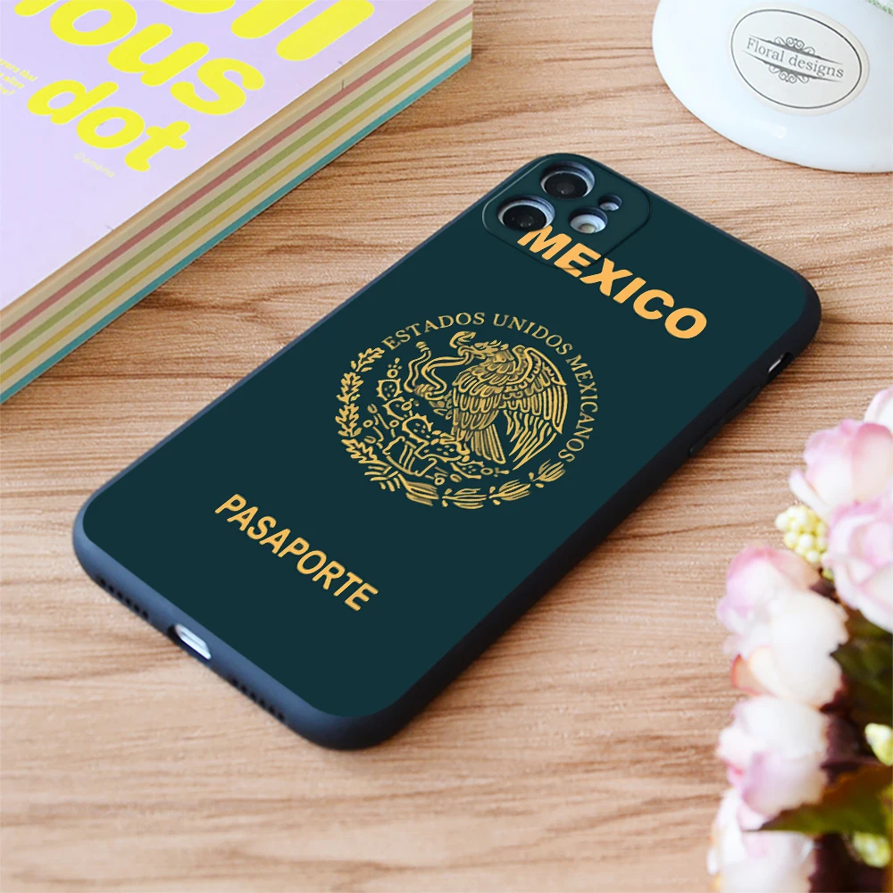 Чехол для Iphone с паспортом Мексики мягкий матовый чехол Apple iPhone 6 7 8 11 12 Plus Pro X XR XS MAX SE