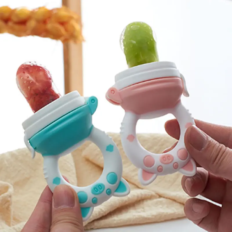 

Babies Pacifier Feeder For Baby Food Grade Silicone PP Training Nipple Milk Fresh Fruit Nibbler Teat Pacifiers Bottles