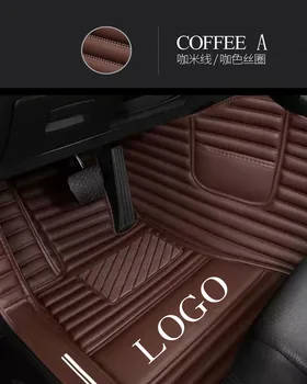 

Car floor mats with Logo/Brand Logo for Volkswagen Beetle CC Eos Golf Jetta Passat Tiguan Touareg 5D car-styling carpet floor li