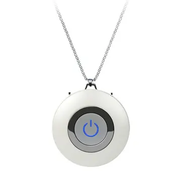 

Wearable Air Purifier Necklace Plastic Mini Portable USB Air Cleaner Negative Ion Generator Low Noise Air Freshener 1 Set