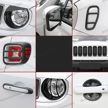 

Lsrtw2017 Abs Car Central Console Fuel Tank Cap Tail Light Cover Tail Fog Light Trims for Jeep Renegade 2016 2017 2018 2019 Kit