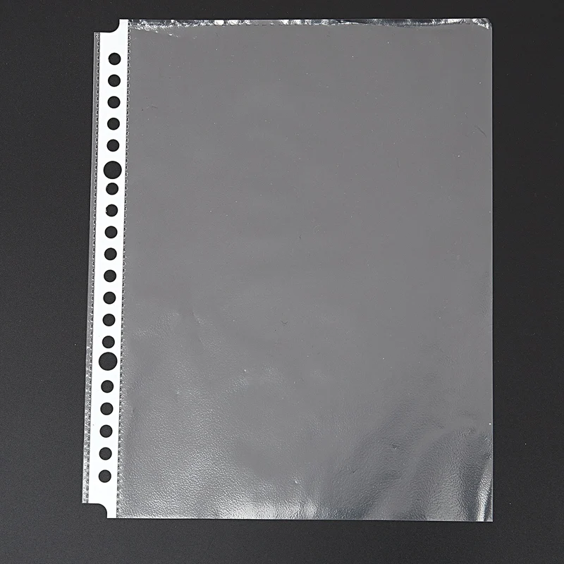 Pack of 200 A5 Clear Punched Pockets- Plastic Poly Folders