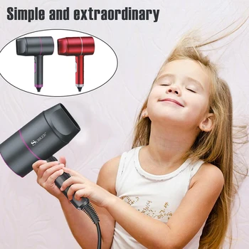 

2000W Anion Hair Dryer High Power Anion Constant Temperature Nourish Salon Hairdressing Tool Travel Small Hammer Hair Dryer