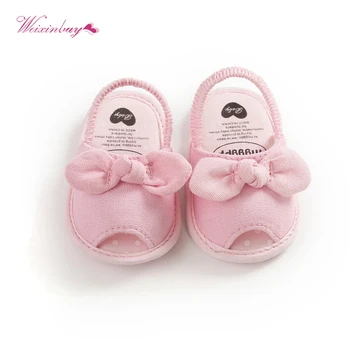

Kid Toddler Baby Girl Sweet Bow Sandals Party Princess Sandals Summer Beach Shoes Newborn Soft Sole Soft Shoes